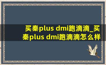 买秦plus dmi跑滴滴_买秦plus dmi跑滴滴怎么样